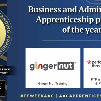 business and administration apprenticeship provider of the year twitter picture